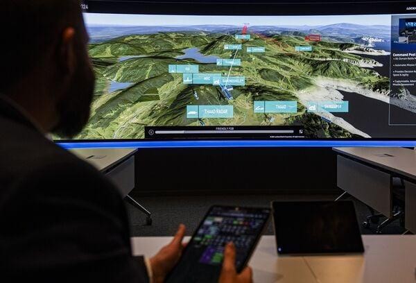 Command and control simulation display